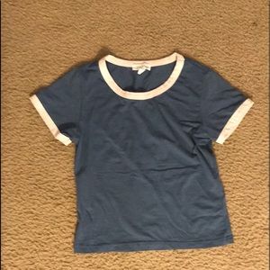 Blue and white shirt